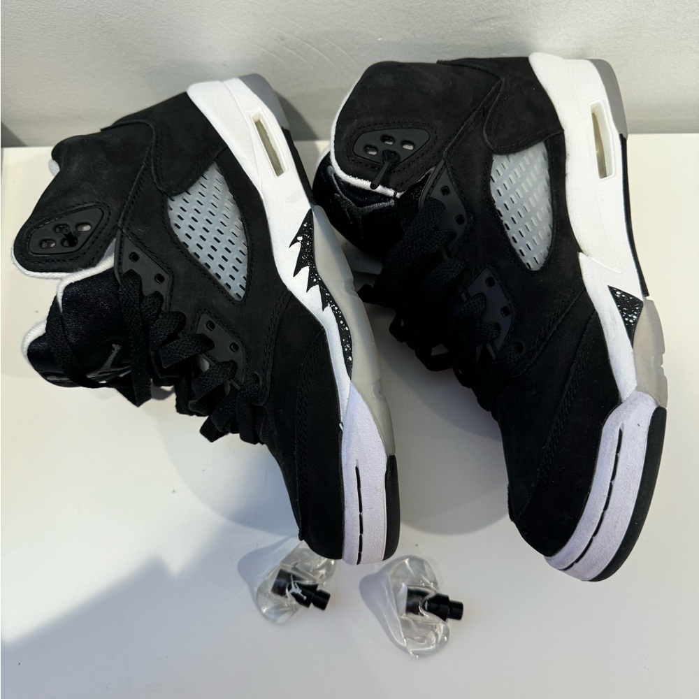 Air Jordan Retro 5 GS Oreo 5Y Moonlight Black/White nike boys - Picture 5 of 7